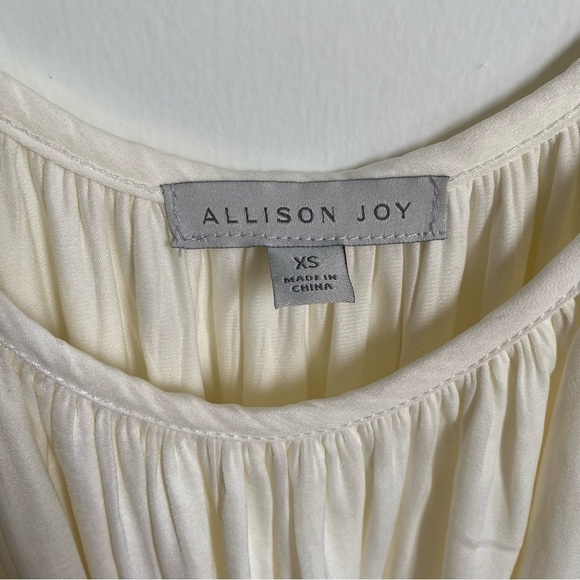 Allison Joy Bryn Buttery soft silk like pleated cream white camisole size XS - Picture 5 of 6